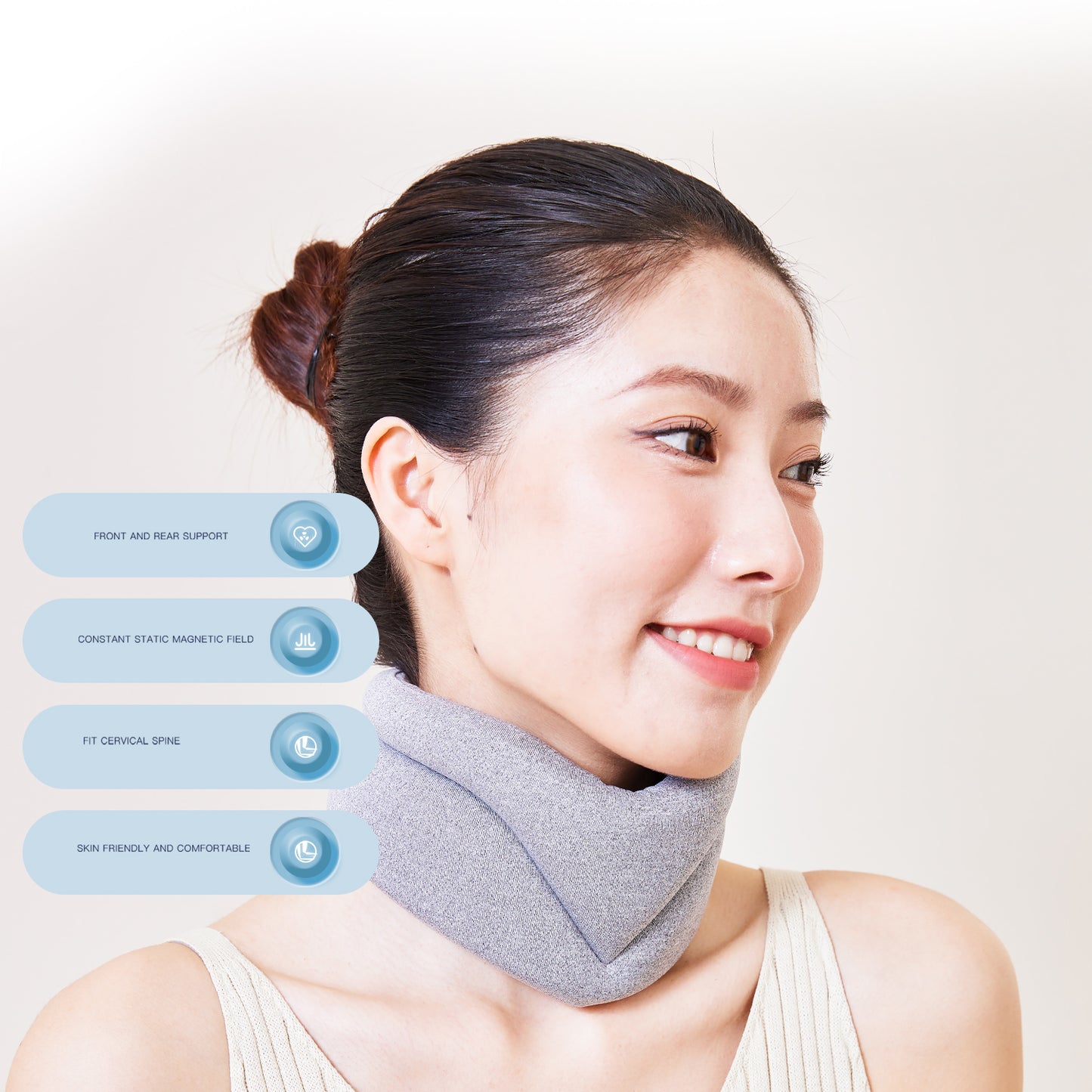 HeyeHealth Soft Magnetic Neck Brace Foam Cervical Collar