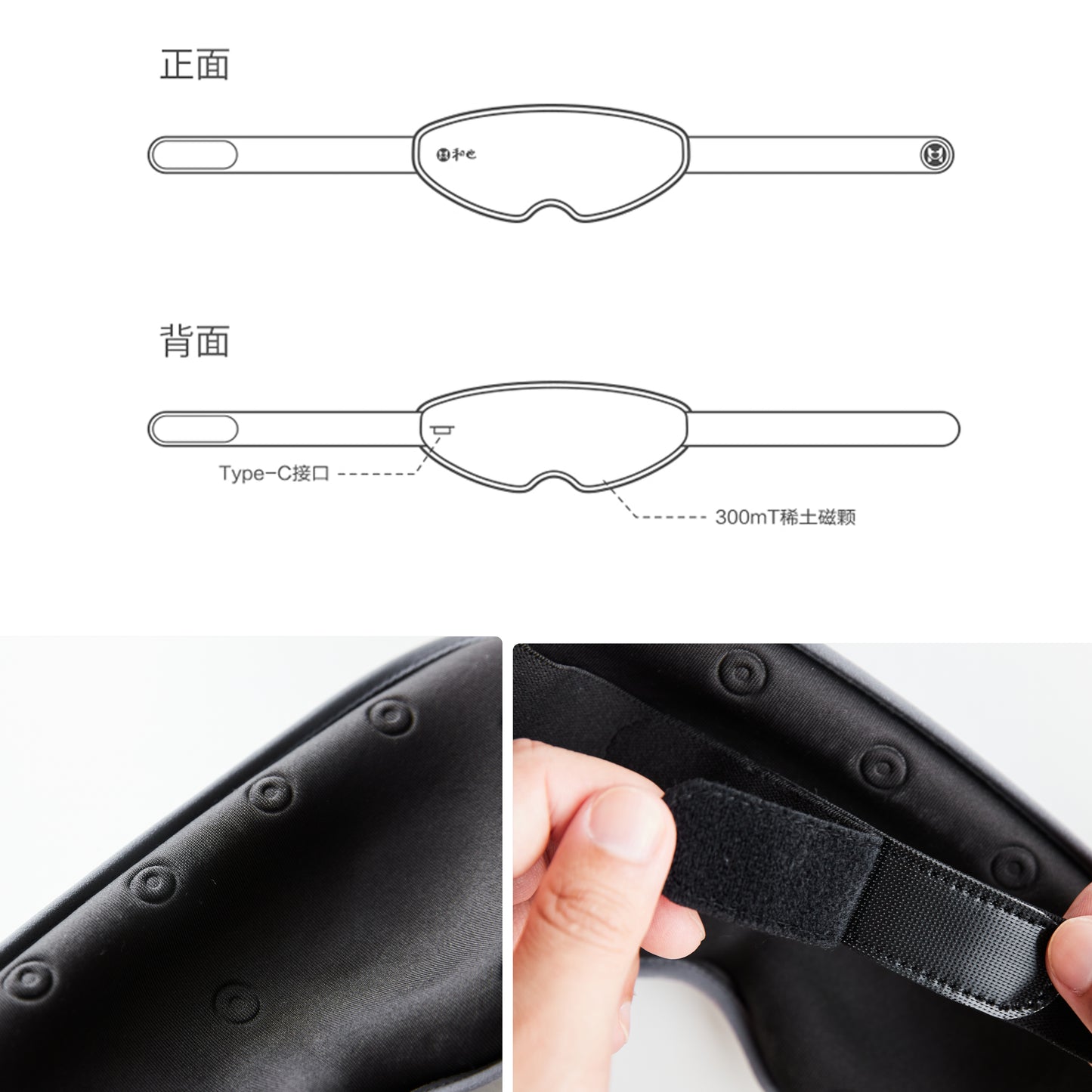 HeyeHealth Graphene Temperature-Sensitive Eye Mask for Men and Women