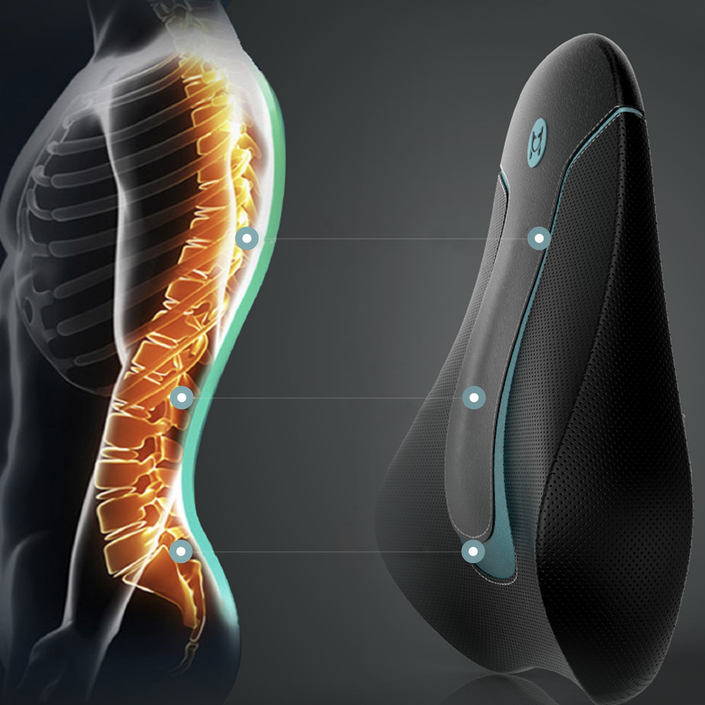 HeyeHealth Magnetic Lumbar Cushion